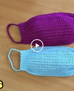 DIY How to Crochet a Face Mask � Quick and Easy - with a filter insert