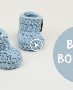How to Crochet Fast and Easy Crochet Baby Booties