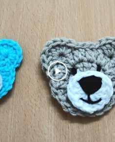 How to Crochet Teddy Bear Applique Crochet Applique Pattern