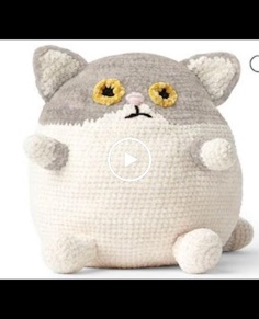 Crochet Fat Cat Stuffies Pattern