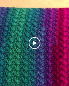 Lamplight Crochet Tutorial Bold Stripe Table Runner