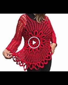 HOW TO CROCHET AN ASYMMETRICAL BLOUSE EASY AND FAST