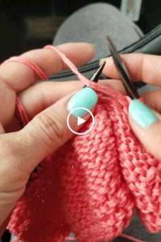 Beautiful Purl Stitch Technique