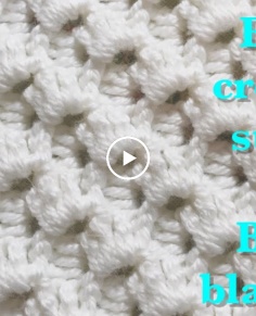 Crystal Waves crochet stitch for fast and easy baby blankets 89