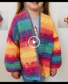 Crochet Easy Cardigan for Kids