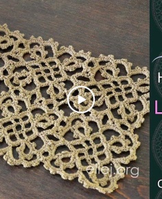 Crochet Lace Square Motif For Dress