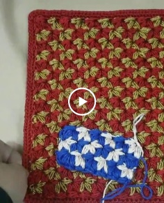 Crochettutorial merajut motif melatijasmine stitch