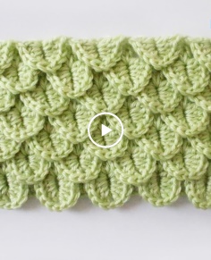 How To Crochet the Crocodile Stitch