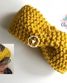 How to Knit HEADBAND WITH TWIST  Beginner