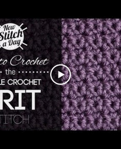 How to Crochet the Single Crochet Grit Stitch