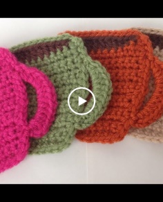 Quick & Easy crocheted Mug Coasters