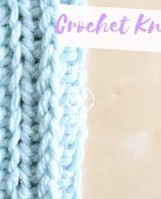 CROCHET: How to crochet the knit stitch  Bella Coco