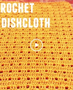 Crochet Vlog 4  How to Crochet a Simple Dish Cloth Tablerunner or Placemat