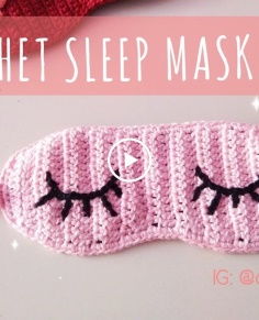 Crochet Sleep Mask Tutorial  Crochet Tutorial