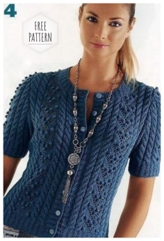 Blouse knitting free pattern