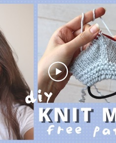 How to Knit a Face Mask - Free Pattern
