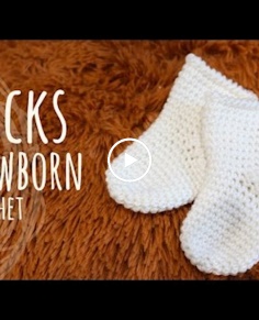 Tutorial Crochet Newborn Easy Socks