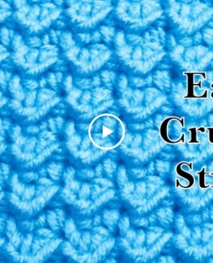 Fast and Easy Crunch Crochet Stitch for Baby Blankets
