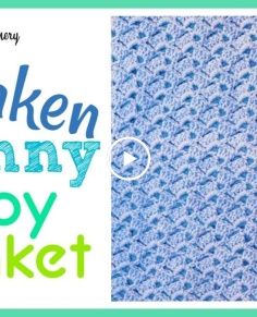 EASIEST CROCHET BABY BLANKET EVER - The Drunken Granny Baby Blanket