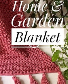 How to crochet a Home & Garden Throw Blanket