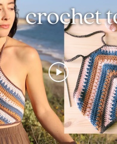 Crochet Summer Top Tutorial - Boho Crop Top