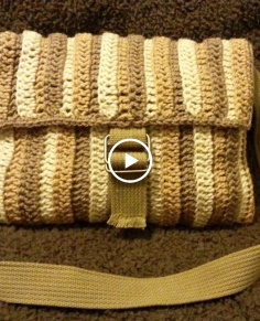 How to Crochet a Handbag  Shoulder Strap Purse  Bag o day Crochet Tutorial 202