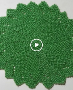 Flower shape Table mat  Thalposh  Coaster knitting design