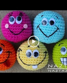 Learn How to Crochet Basic Beginner Amigurumi Smiley