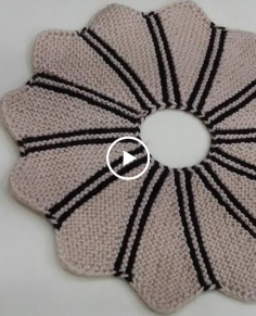 Table mat knitting design