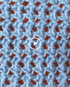 Crochet EASY SHAWL Stitch Tutorial ~ ONE ROW REPEAT