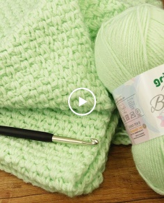 Baby Blanket DIY 70x90cm  Easy Crocheting Pattern  Crochet Projects for Beginners