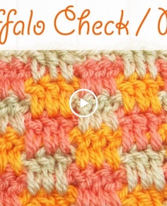 Easy Crochet: Buffalo Check  Plaid Stitch