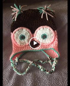 crochet owl hat - diy from home