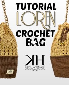 TUTORIAL BORSA A SECCHIELLO UNCINETTO - "Loren" CROCHET BAG ? Katy Handmade