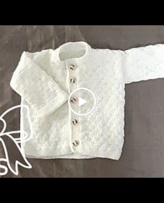 Cardigan for new born baby part - 1  with subtitles and description in English.