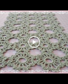 Crochet Small Round Motif  How to Join motifs Table clothTable runnerCurtain crochet pattern