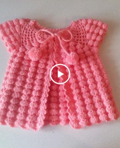 crochet baby cardigan for girls. for beginners. step by step. Part 1