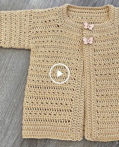 Crochet cardigan for girl - child's jacket crochet pattern
