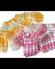 HOW TO CROCHET A BABY JACKET - EASY AND FAST - LAURA CEPEDA