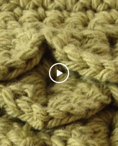 Crocodile Stitch Free Crochet Pattern - Left Handed