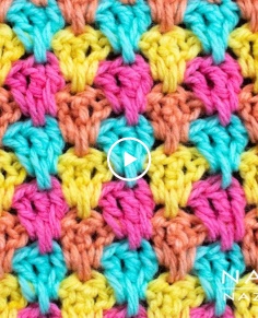 How to Crochet Teardrop Stitch for a Blanket and Scarf Stitchorama by Naztazia