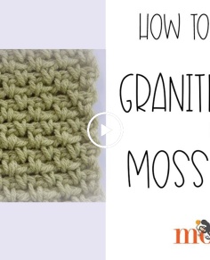 How to Crochet: Granite Stitch or Moss Stitch