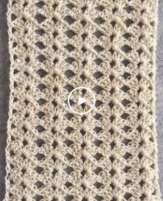 CROCHET Lace Shell Stitch #3 Tutorial  One Row Repeat