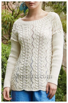 Patterned female pullover