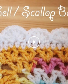 Easy Crochet Shell Scallop Border