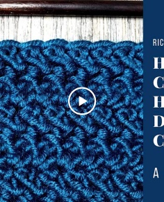 Herringbone Double Crochet Stitch - How to Crochet