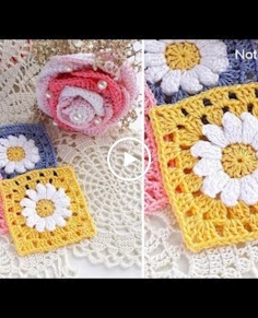 Easy Beginner Crochet Flower Granny Square