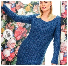WARM DRESS WITH WOVEN PATTERN