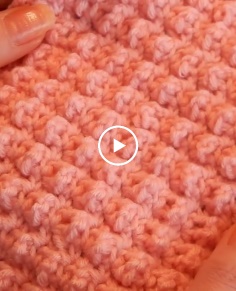 CROCHET POP BUBBLE STITCH TUTORIAL~ ONE ROW REPEAT Beginner Level~Great for Blanket Scarf or Hat