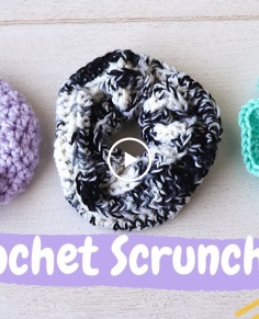 How To Crochet Scrunchies 3 Ways! - Free Pattern \\ Beginner Friendly And Easy!